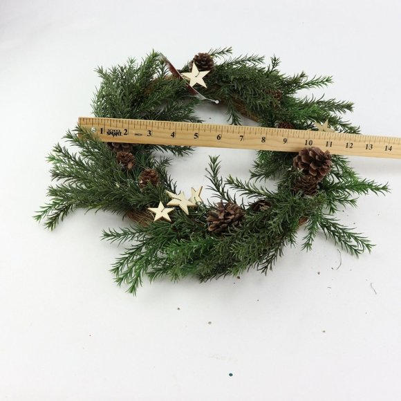 Northlight 13.5" Classic Pine with Pine Cones and Stars Christmas Wreath - Unlit - Picture 5 of 5